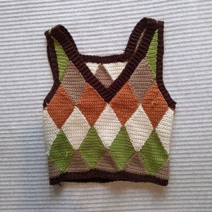 Hand Crocheted Sweater Vest